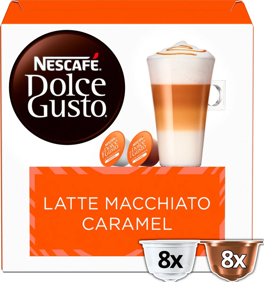 Nescafé Dolce Gusto Caramel Macchiato Capsules - 48 Koffiecups 6 Nescafé Dolce Gusto Caramel Macchiato Capsules - 48 Koffiecups - Afbeelding 4