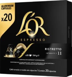L'OR Espresso Ristretto Koffiecups - Intensiteit 11/12 - 10 X 20 Capsules 27 L'OR Espresso Ristretto Koffiecups - Intensiteit 11/12 - 10 X 20 Capsules -Beroemde Koffie Winkel 1128x1200