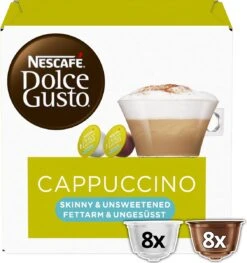 Nescafé Dolce Gusto Cappuccino Light Capsules - 48 Koffiecups -Beroemde Koffie Winkel 1129x1200