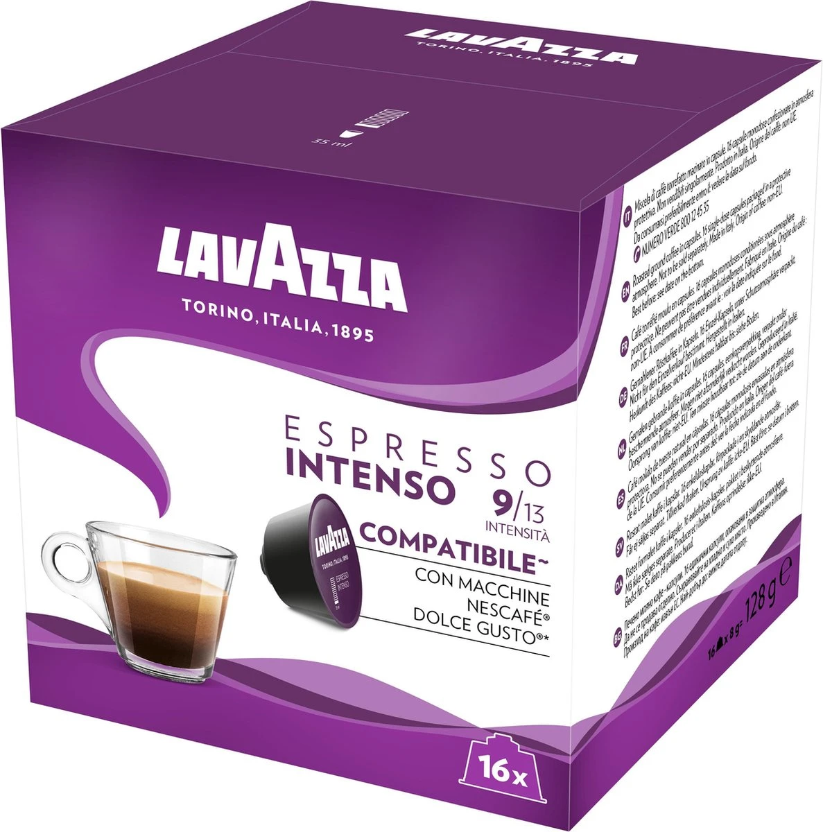 Lavazza Espresso Intenso Capsules - Geschikt Voor Dolce Gusto Apparaat - 6 X 16 Stuks 5 Lavazza Espresso Intenso Capsules - Geschikt Voor Dolce Gusto Apparaat - 6 X 16 Stuks - Afbeelding 3