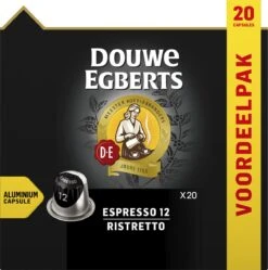 Douwe Egberts Espresso Ristretto (12) - 10 X 20 Koffiecups -Beroemde Koffie Winkel 1189x1200 1