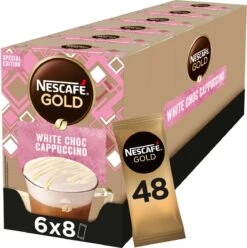 Nieuwkomers 15 NESCAFE GOLD White Choc Cappuccino 6 Doosjes à 8 Zakjes
