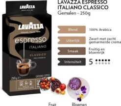 Lavazza Espresso Italiano Classico Gemalen / Filterkoffie - 8 X 250 Gram -Beroemde Koffie Winkel 1200x1053 1