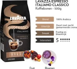 Lavazza Espresso Italiano Classico Koffiebonen - 500 Gram X4 -Beroemde Koffie Winkel 1200x1082 1