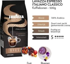 Lavazza Espresso Italiano Classico Koffiebonen - 500 Gram X6 -Beroemde Koffie Winkel 1200x1082