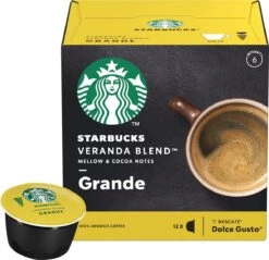 Starbucks By Dolce Gusto Capsules Veranda Grande Blonde Roast - 36 Koffiecups -Beroemde Koffie Winkel 1200x1159