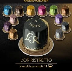 L'OR Espresso Ristretto Koffiecups - Intensiteit 11/12 - 4 X 40 Capsules -Beroemde Koffie Winkel 1200x1173 15