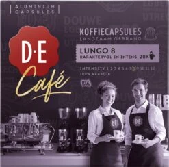 Douwe Egberts D.E Café Lungo Koffiecups - Intesiteit 8/12 - 10 X 20 Capsules 18 Douwe Egberts D.E Café Lungo Koffiecups - Intesiteit 8/12 - 10 X 20 Capsules -Beroemde Koffie Winkel 1200x1185
