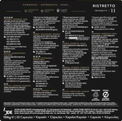 L'OR Espresso Ristretto Koffiecups - Intensiteit 11/12 - 10 X 20 Capsules 18 L'OR Espresso Ristretto Koffiecups - Intensiteit 11/12 - 10 X 20 Capsules -Beroemde Koffie Winkel 1200x1186 2