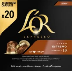L'OR Lungo Estremo (10) - 10 X 20 Koffiecups -Beroemde Koffie Winkel 1200x1187 4