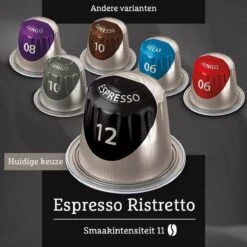 Douwe Egberts Espresso Ristretto (12) - 10 X 20 Koffiecups -Beroemde Koffie Winkel 1200x1200 124