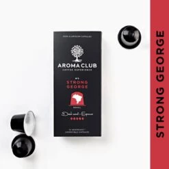 Aroma Club - Nespresso Compatible Capsules (120 St.) - No. 3 Strong George - Intensiteit 5/5 - Espresso - 100% Aluminium Koffiecups 12 Aroma Club - Nespresso Compatible Capsules (120 St.) - No. 3 Strong George - Intensiteit 5/5 - Espresso - 100% Aluminium Koffiecups -Beroemde Koffie Winkel 1200x1200 16