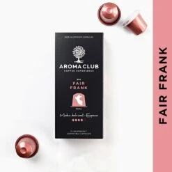 Aroma Club - Nespresso Compatible Capsules (120 St.) - No. 4 Fair Frank - Intensiteit 4/5 - Espresso - 100% Aluminium Koffiecups -Beroemde Koffie Winkel 1200x1200 30