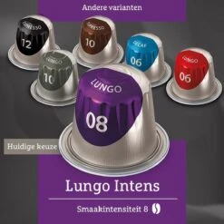 Douwe Egberts Lungo Intens Koffiecups - Intensiteit 8/12 - 10 X 10 Capsules -Beroemde Koffie Winkel 1200x1200 5