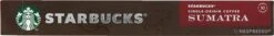Starbucks By Nespresso Sumatra Espresso Dark Roast Capsules - 120 Koffiecups -Beroemde Koffie Winkel 1200x159 1