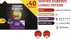 Douwe Egberts Lungo Intens (8) - 5 X 40 Koffiecups -Beroemde Koffie Winkel 1200x672 1