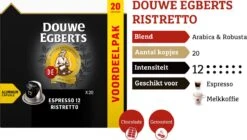 Douwe Egberts Espresso Ristretto (12) - 10 X 20 Koffiecups -Beroemde Koffie Winkel 1200x681 1