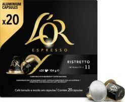 L'OR Espresso Ristretto Koffiecups - Intensiteit 11/12 - 10 X 20 Capsules 19 L'OR Espresso Ristretto Koffiecups - Intensiteit 11/12 - 10 X 20 Capsules -Beroemde Koffie Winkel 1200x975