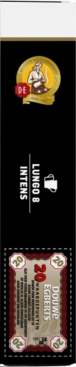 Douwe Egberts Lungo Intens Koffiecups - Intensiteit 8/12 - 10 X 20 Capsules -Beroemde Koffie Winkel 249x1200 1