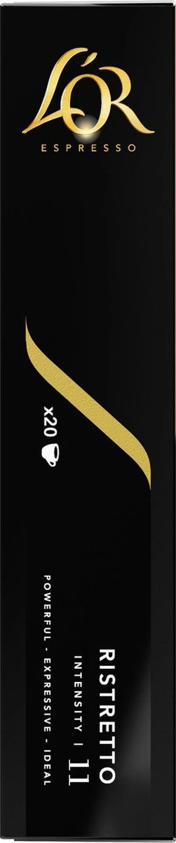 L'OR Espresso Ristretto Koffiecups - Intensiteit 11/12 - 10 X 20 Capsules 10 L'OR Espresso Ristretto Koffiecups - Intensiteit 11/12 - 10 X 20 Capsules - Afbeelding 8