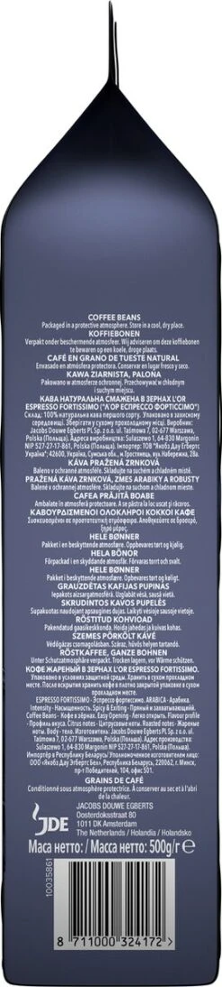 L'OR Espresso Fortissimo Koffiebonen (10) - 4 X 500 Gram -Beroemde Koffie Winkel 271x1200