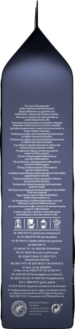 L'OR Espresso Fortissimo Koffiebonen (10) - 4 X 500 Gram -Beroemde Koffie Winkel 276x1200 1