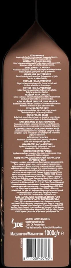 L'OR Forza Koffiebonen (9) - 4x 1000 Gram -Beroemde Koffie Winkel 320x1200