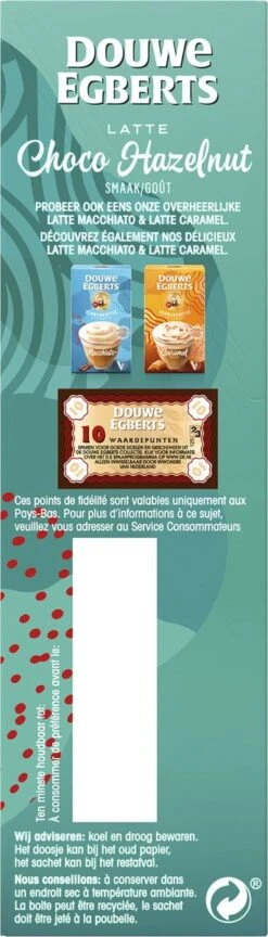 Douwe Egberts Latte Choco Hazelnut Oploskoffie - 5/9 Intensiteit - 5 X 8 Zakjes -Beroemde Koffie Winkel 343x1200 4