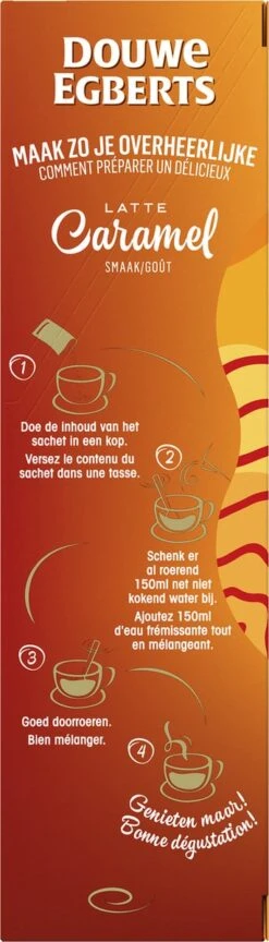 Douwe Egberts Verwenkoffie Latte Caramel Oploskoffie - 5 X 8 Zakjes -Beroemde Koffie Winkel 343x1200 6