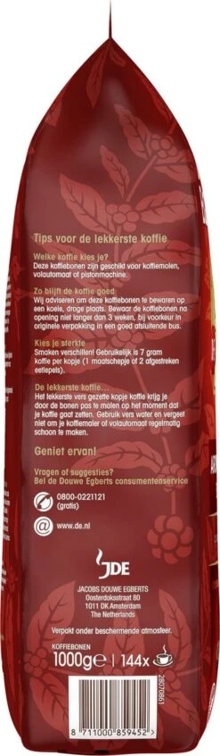 Douwe Egberts Aroma Rood Koffiebonen - 4 X 1000 Gram - Extra Grote Verpakking 18 Douwe Egberts Aroma Rood Koffiebonen - 4 X 1000 Gram - Extra Grote Verpakking -Beroemde Koffie Winkel 350x1200
