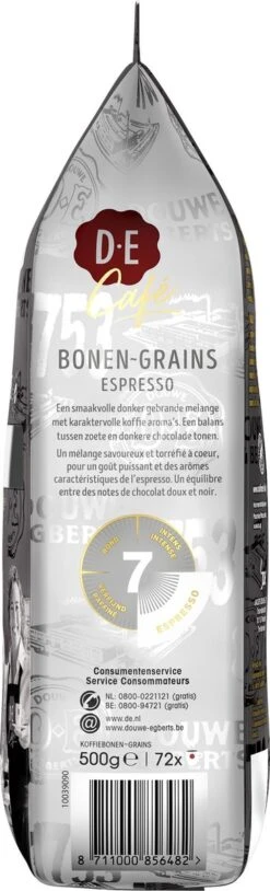 Douwe Egberts D.E Café Espresso Koffiebonen - Intensiteit 7/9 - 4 X 500 Gram -Beroemde Koffie Winkel 364x1200 19
