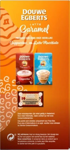 Douwe Egberts Verwenkoffie Latte Caramel Oploskoffie - 5 X 8 Zakjes -Beroemde Koffie Winkel 560x1200 3