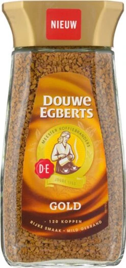 Douwe Egberts Gold Oploskoffie - 6 X Pot Van 200 Gram -Beroemde Koffie Winkel 566x1200 1