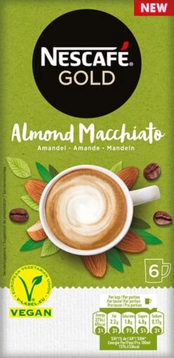 Nescafé Gold Almond Macchiato Oploskoffie - 6 Doosjes à 6 Zakjes -Beroemde Koffie Winkel 583x1200 2