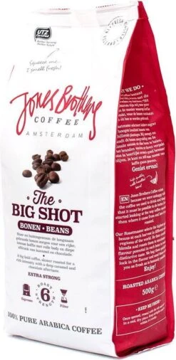 Jones Brothers Coffee The Big Shot Koffiebonen - 6 X 500 Gram -Beroemde Koffie Winkel 586x1200