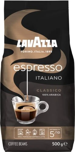 Lavazza Espresso Italiano Classico Koffiebonen - 500 Gram X4 -Beroemde Koffie Winkel 589x1200