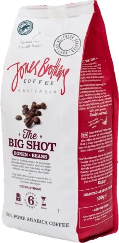 Jones Brothers Coffee The Big Shot Koffiebonen - 6 X 500 Gram -Beroemde Koffie Winkel 591x1200