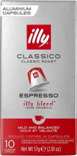 Illy Espresso Classico Koffiecups - Intensiteit 5/9 - 10 X 10 Capsules -Beroemde Koffie Winkel 596x1200