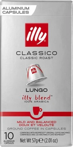 Illy Lungo Classico Koffiecups - Intensiteit 5/9 - 10 X 10 Capsules 9 Illy Lungo Classico Koffiecups - Intensiteit 5/9 - 10 X 10 Capsules -Beroemde Koffie Winkel 601x1200