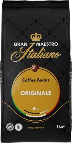 Gran Maestro Italiano - Orginale - Koffiebonen - Bonen Voor Espresso En Lungo - Arabica – 4 X 1kg -Beroemde Koffie Winkel 602x1200 2