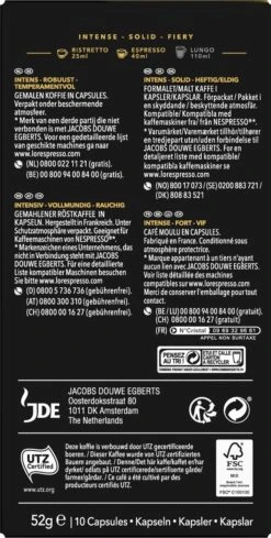 L'OR Espresso Forza Koffiecups - Intensiteit 9/12 - 10 X 10 Capsules 14 L'OR Espresso Forza Koffiecups - Intensiteit 9/12 - 10 X 10 Capsules -Beroemde Koffie Winkel 606x1200 8