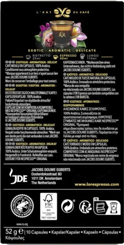 L'OR Espresso Limited Creations Laos Bolaven Koffiecups - Intensiteit 7/12 - 10 X 10 Capsules 9 L'OR Espresso Limited Creations Laos Bolaven Koffiecups - Intensiteit 7/12 - 10 X 10 Capsules -Beroemde Koffie Winkel 607x1200 10