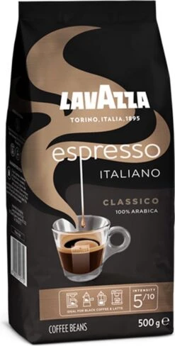 Lavazza Espresso Italiano Classico Koffiebonen - 500 Gram X4 -Beroemde Koffie Winkel 608x1200 2