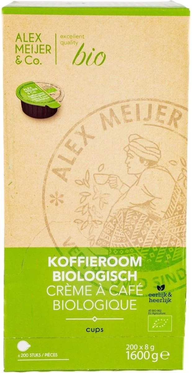 Koffieroom Cups Biologisch Glutenvrij - 200 Stuks 2 Koffieroom Cups Biologisch Glutenvrij - 200 Stuks