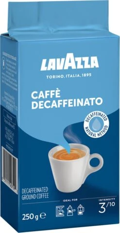 Lavazza Caffe Decaffeinato Filterkoffie - 250 Gram X8 -Beroemde Koffie Winkel 620x1200 1