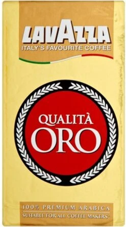 Lavazza Qualita Oro Gemalen / Filterkoffie - 250 Gram Krimp X20 -Beroemde Koffie Winkel 666x1200