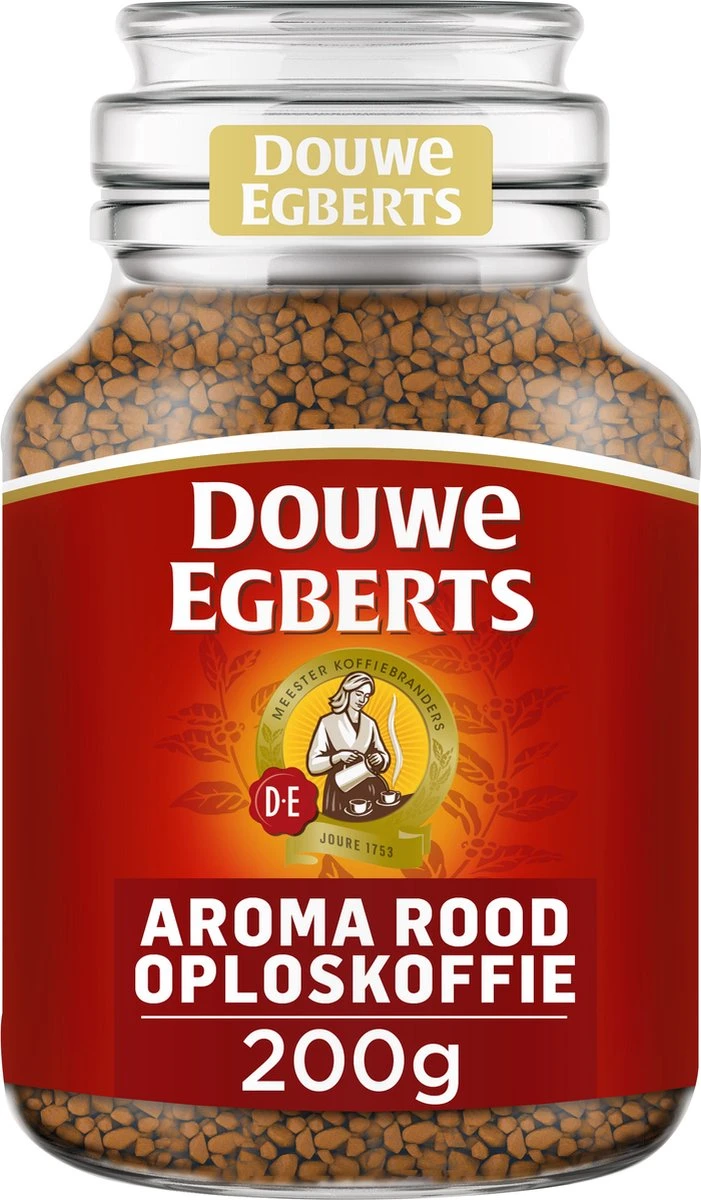 Douwe Egberts Aroma Rood Oploskoffie - 6 X Pot Van 200 Gram 6 Douwe Egberts Aroma Rood Oploskoffie - 6 X Pot Van 200 Gram - Afbeelding 4