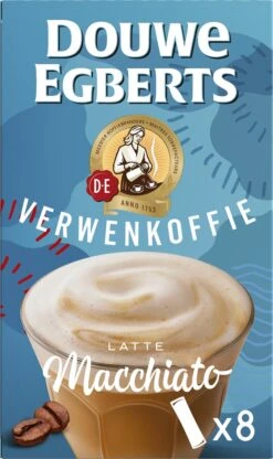 Douwe Egberts Verwenkoffie Latte Macchiato Oploskoffie - 5 X 8 Zakjes -Beroemde Koffie Winkel 713x1200 3