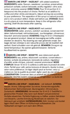 Fitcy | Koffiesiroop | Hazelnoot | Barista Syrup | Zero | Vegan | Vetvrij | Suikervrij | Keto-vriendelijk | Koffie | Siroop | MET DOSEERPOMP | 1L -Beroemde Koffie Winkel 739x1200