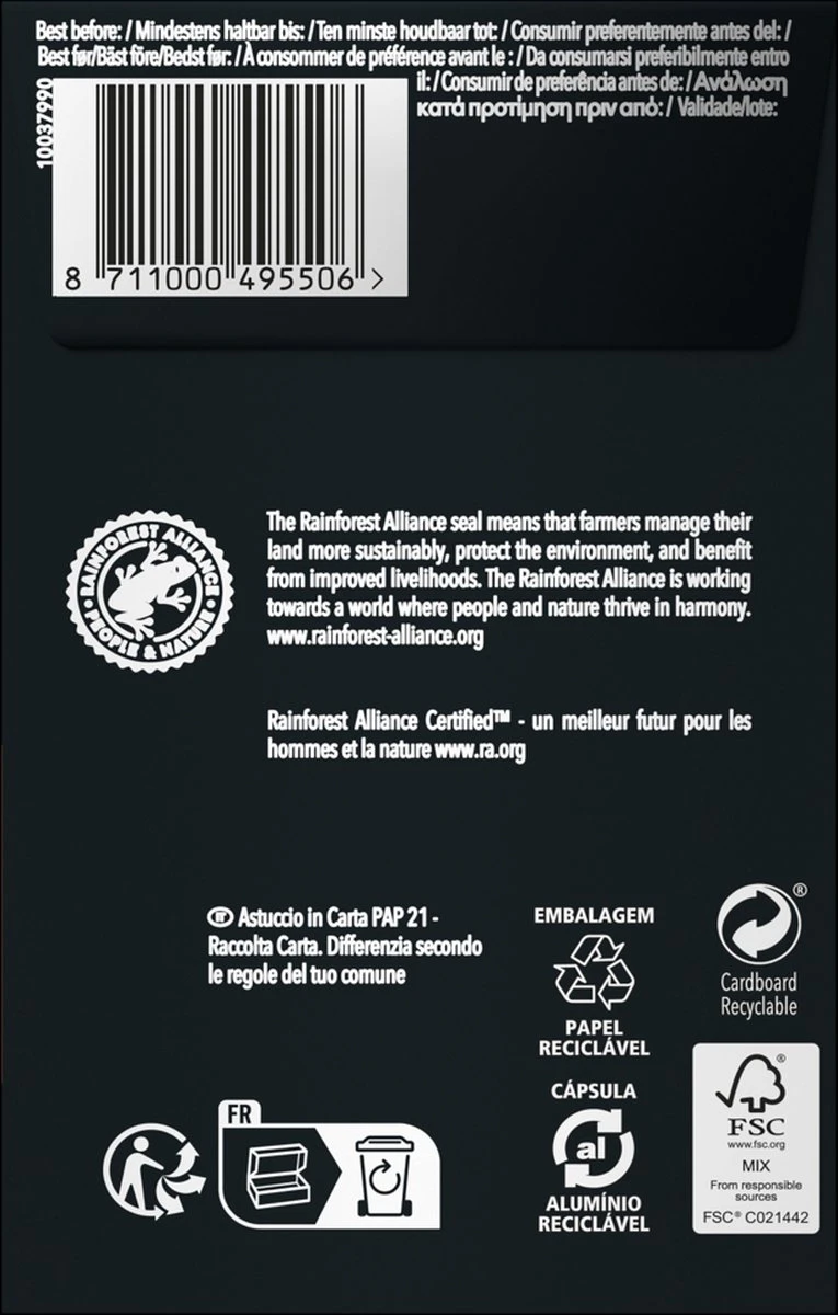 L'OR Lungo Estremo Koffiecups - Intensiteit 10/12 - 4 X 40 Capsules 7 L'OR Lungo Estremo Koffiecups - Intensiteit 10/12 - 4 X 40 Capsules - Afbeelding 5